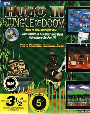 Hugo III: Jungle of Doom cover art for DOS