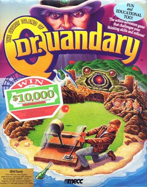 The Secret Island of Dr. Quandary cover art for DOS