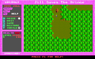 Jill of the Jungle: Jill Saves the Prince cover art for DOS