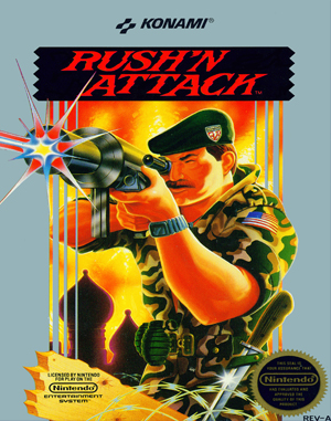 Rush’n Attack cover art for Famicom