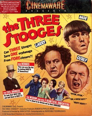The Three Stooges cover art for DOS