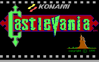 Castlevania cover art for DOS