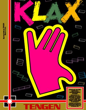 Klax cover art for Famicom