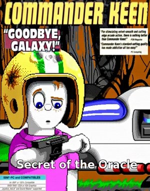 Commander Keen 4: Secret of the Oracle cover art for DOS