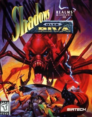 Realms of Arkania III: Shadows over Riva cover art for DOS