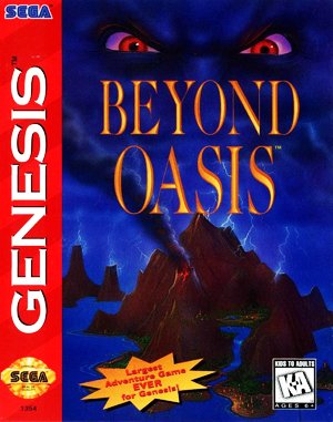Beyond Oasis cover art for Genesis