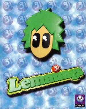 Lemmings 3D cover art for DOS