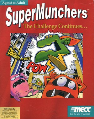 Super Munchers: The Challenge Continues… cover art for DOS