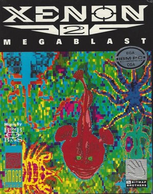 Xenon 2: Megablast cover art for DOS