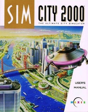 SimCity 2000 cover art for DOS
