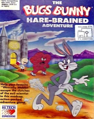 The Bugs Bunny Hare-Brained Adventure cover art for DOS