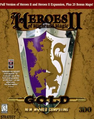 Heroes of Might and Magic II: Gold cover art for DOS