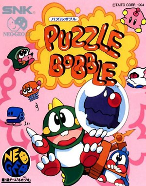 Bust-A-Move / Puzzle Bobble cover art for Neo Geo