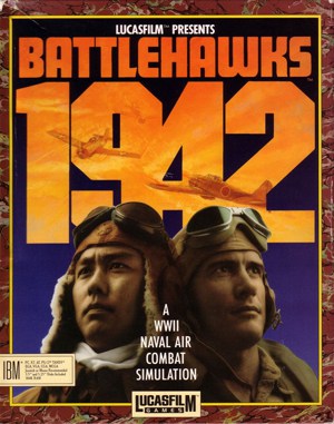 Battlehawks 1942 cover art for DOS