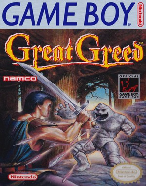 Great Greed cover art for Game Boy