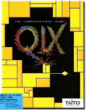 QIX cover art for DOS