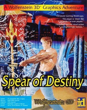 Spear of Destiny cover art for DOS