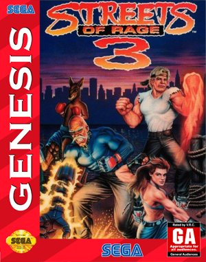 Streets of Rage 3 cover art for Genesis