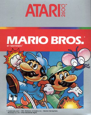 Mario Bros. cover art for Atari 2600