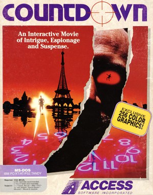 Countdown cover art for DOS
