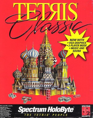 Tetris Classic cover art for DOS