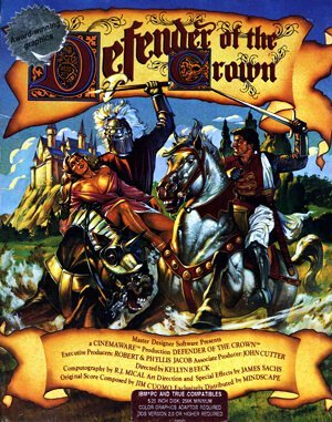 Defender of the Crown cover art for DOS