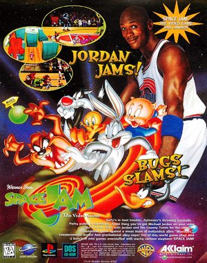 Space Jam cover art for DOS