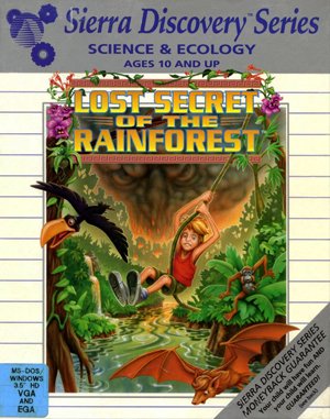 Lost Secret of the Rainforest cover art for DOS