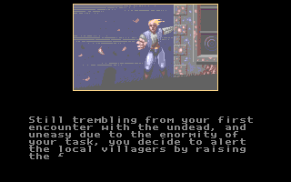 Horror Zombies from the Crypt cover art for DOS