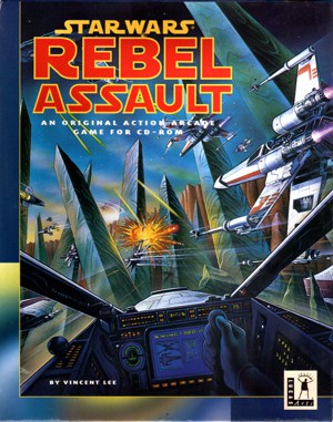 Star Wars: Rebel Assault cover art for DOS