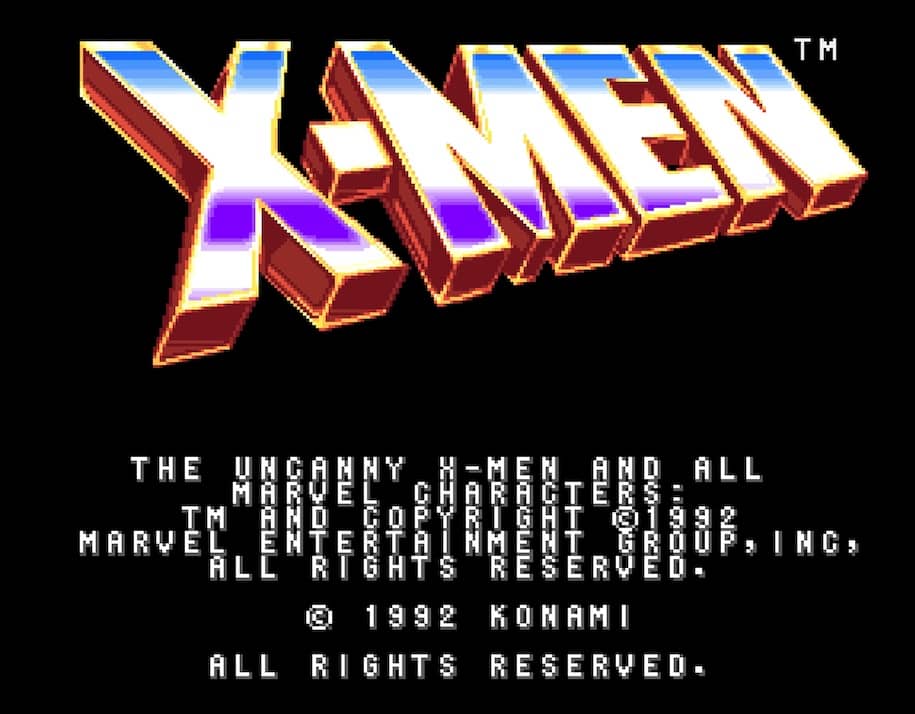 X-Men cover art for Arcade