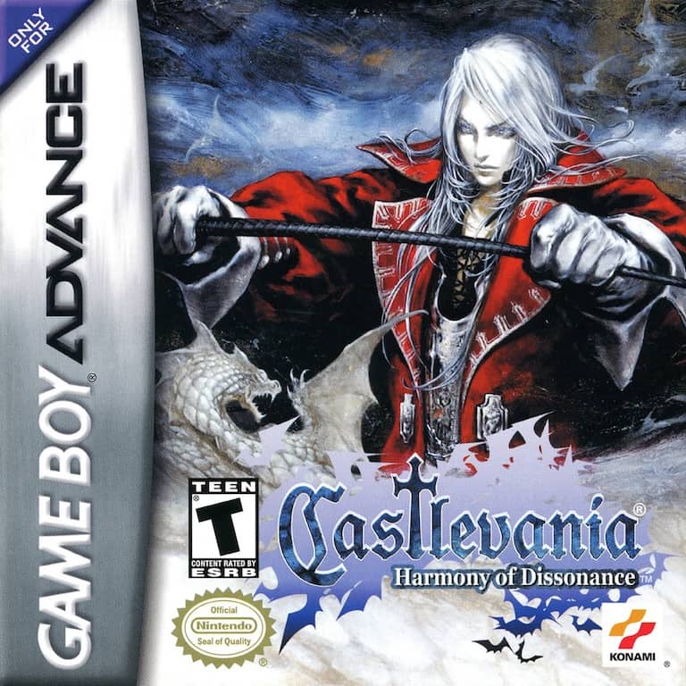 Castlevania: Harmony of Dissonance cover art for Game Boy Advance