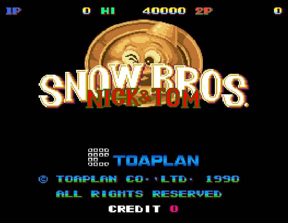 Snow Bros cover art for Arcade
