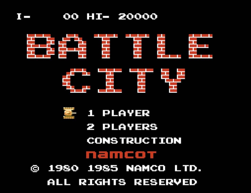 Battle City cover art for Famicom