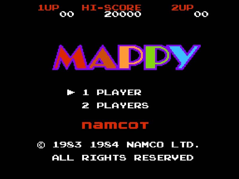 MAPPY cover art for Famicom