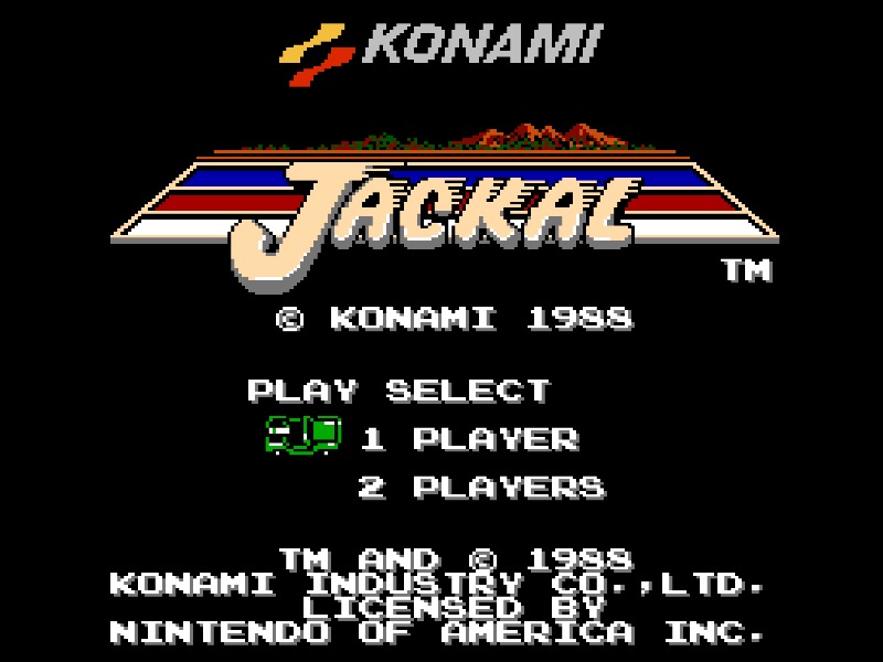 Jackal cover art for Famicom