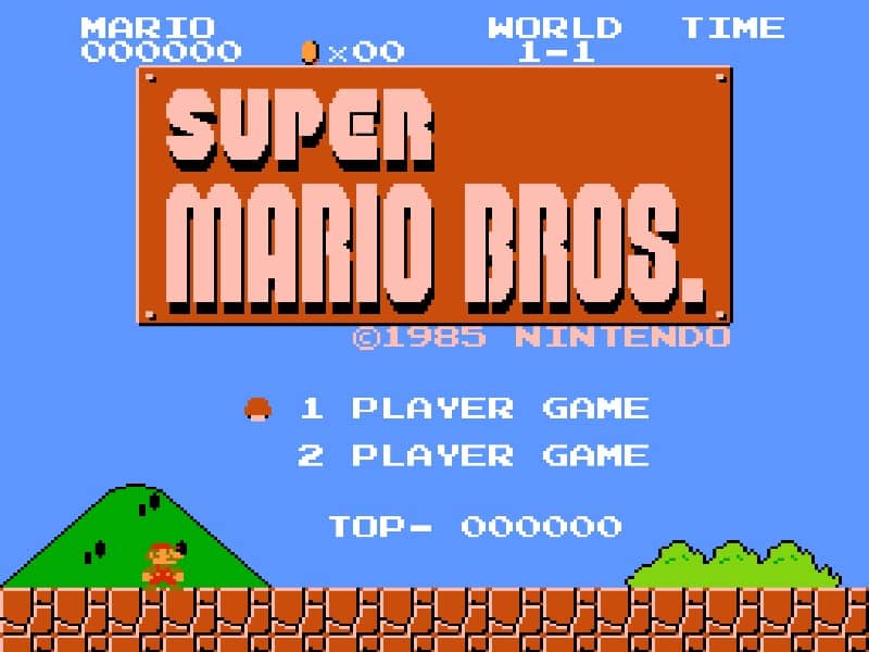 Super Mario Bros cover art for Famicom