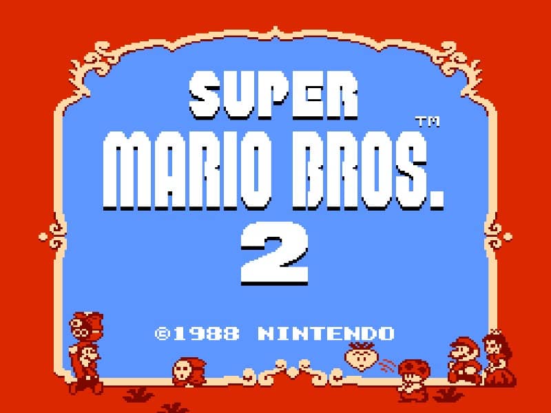 Super Mario Bros 2 cover art for Famicom
