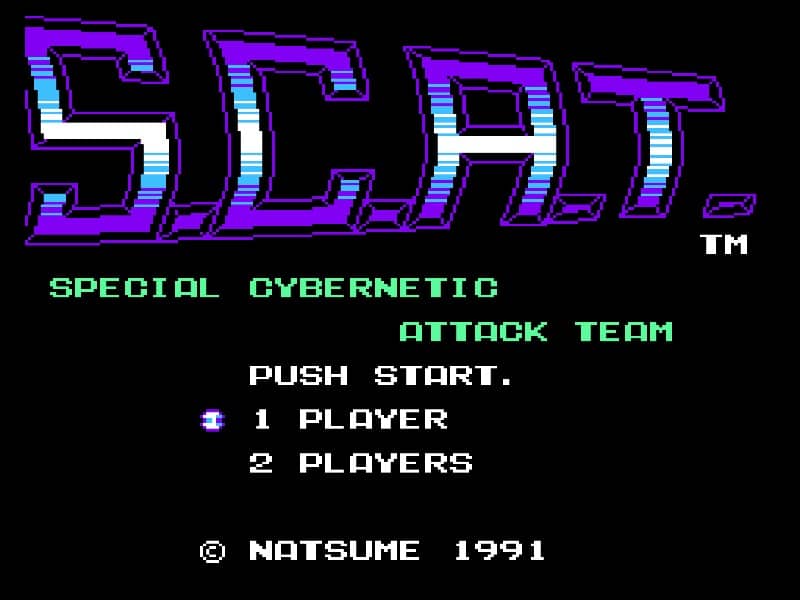 S.C.A.T cover art for Famicom