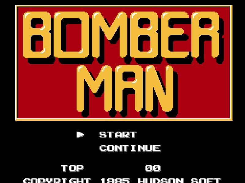 Bomberman cover art for Famicom