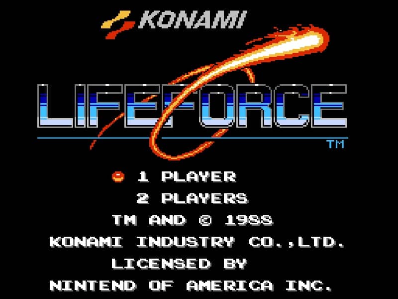 Life Force cover art for Famicom