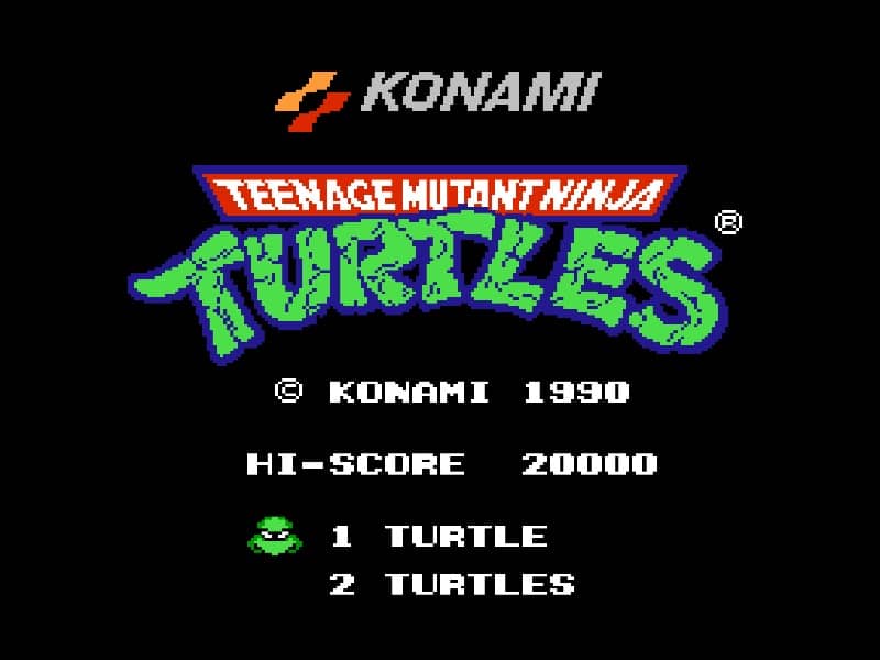 TEENAGE MUTANT NINJA TURTLES cover art for Famicom