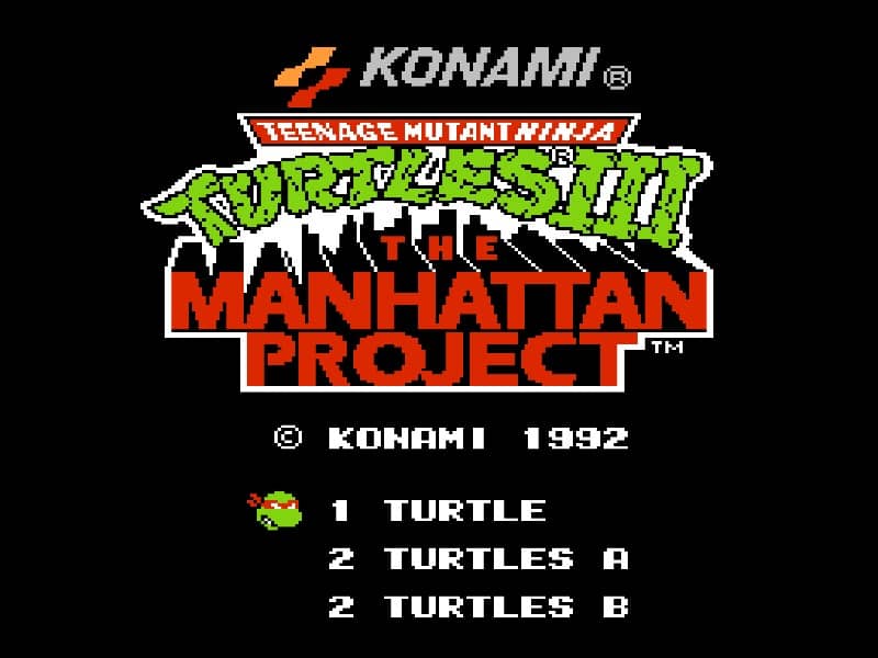 TEENAGE MUTANT NINJA TURLES 3 cover art for Famicom