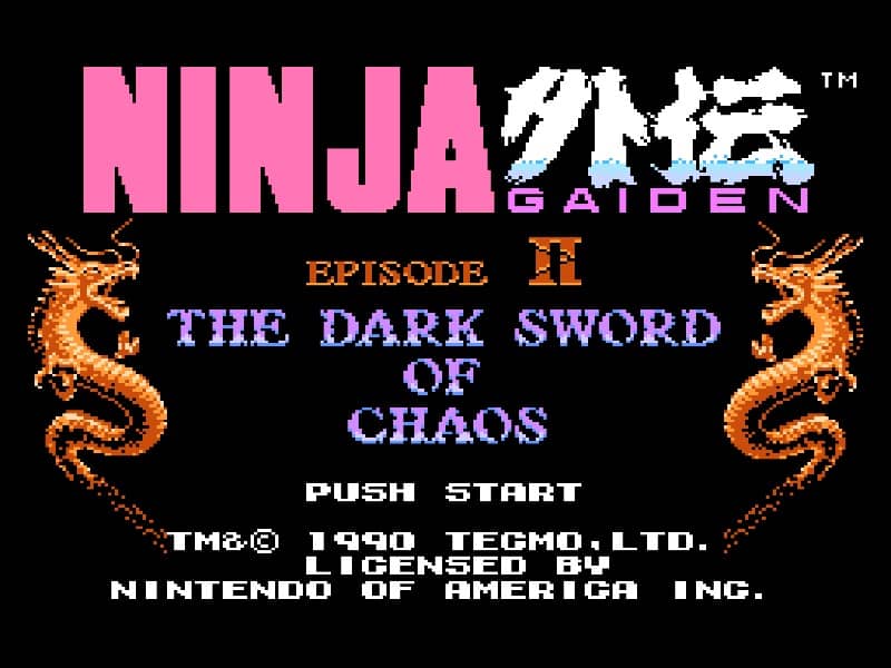 NINJA GAIDEN 2 cover art for Famicom