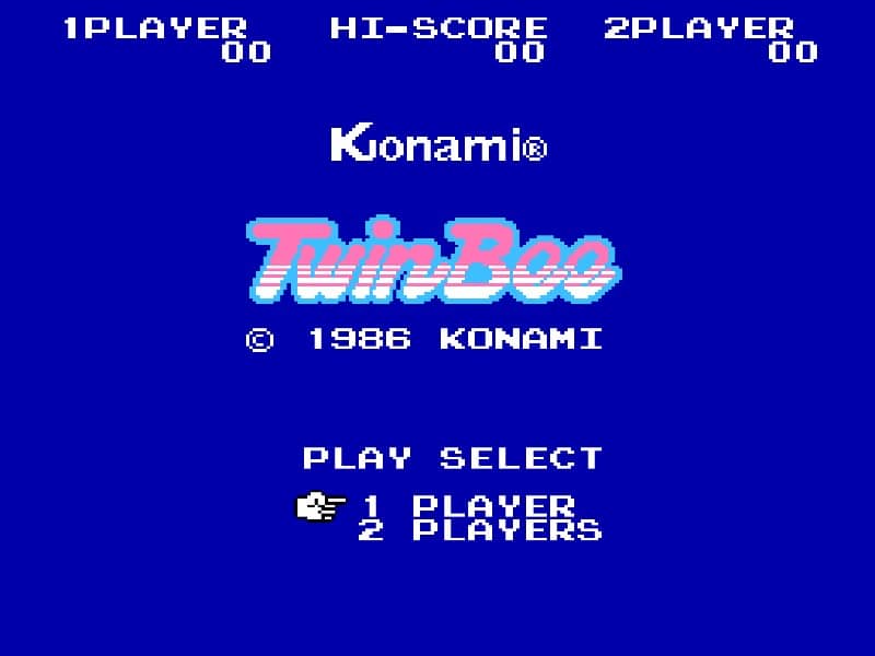 TwinBee cover art for Famicom