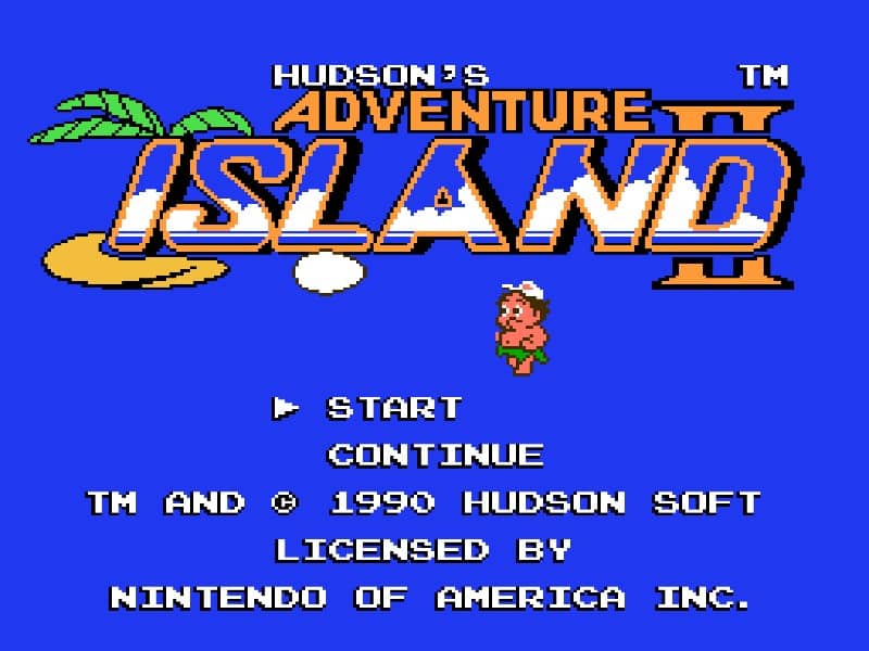 Hudson's Adventrure II cover art for Famicom