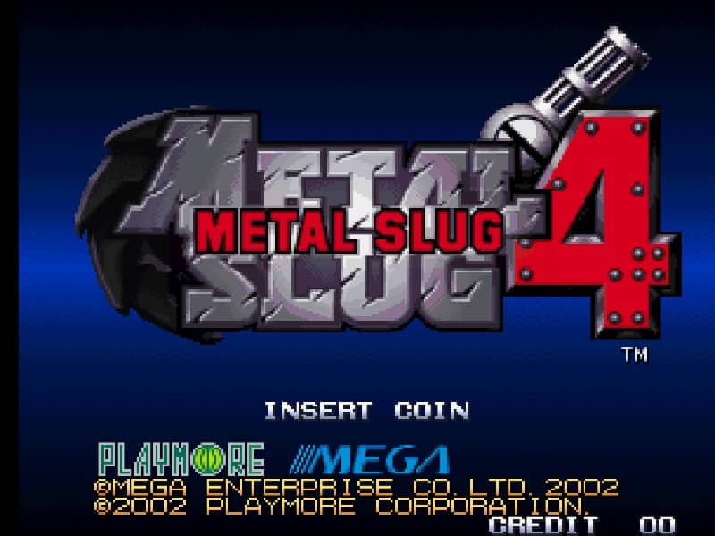 Metal Slug 4 cover art for Arcade