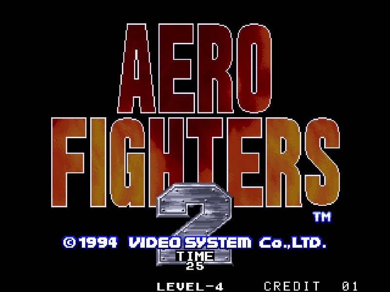 Aero Fighters II cover art for Arcade