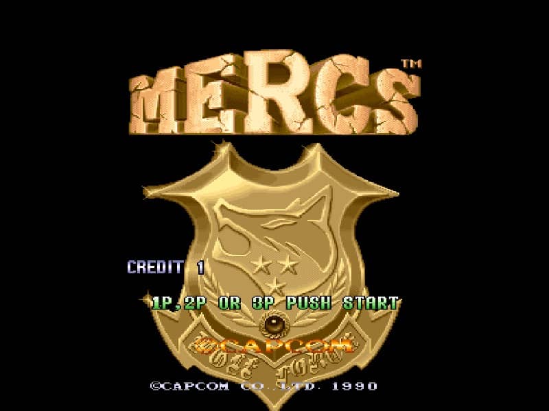 MERCS cover art for Arcade