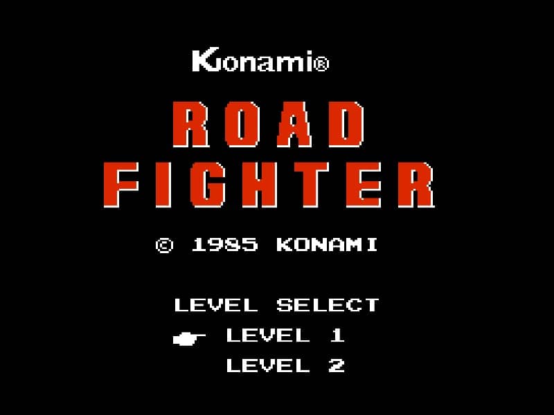Road Fighter cover art for Famicom